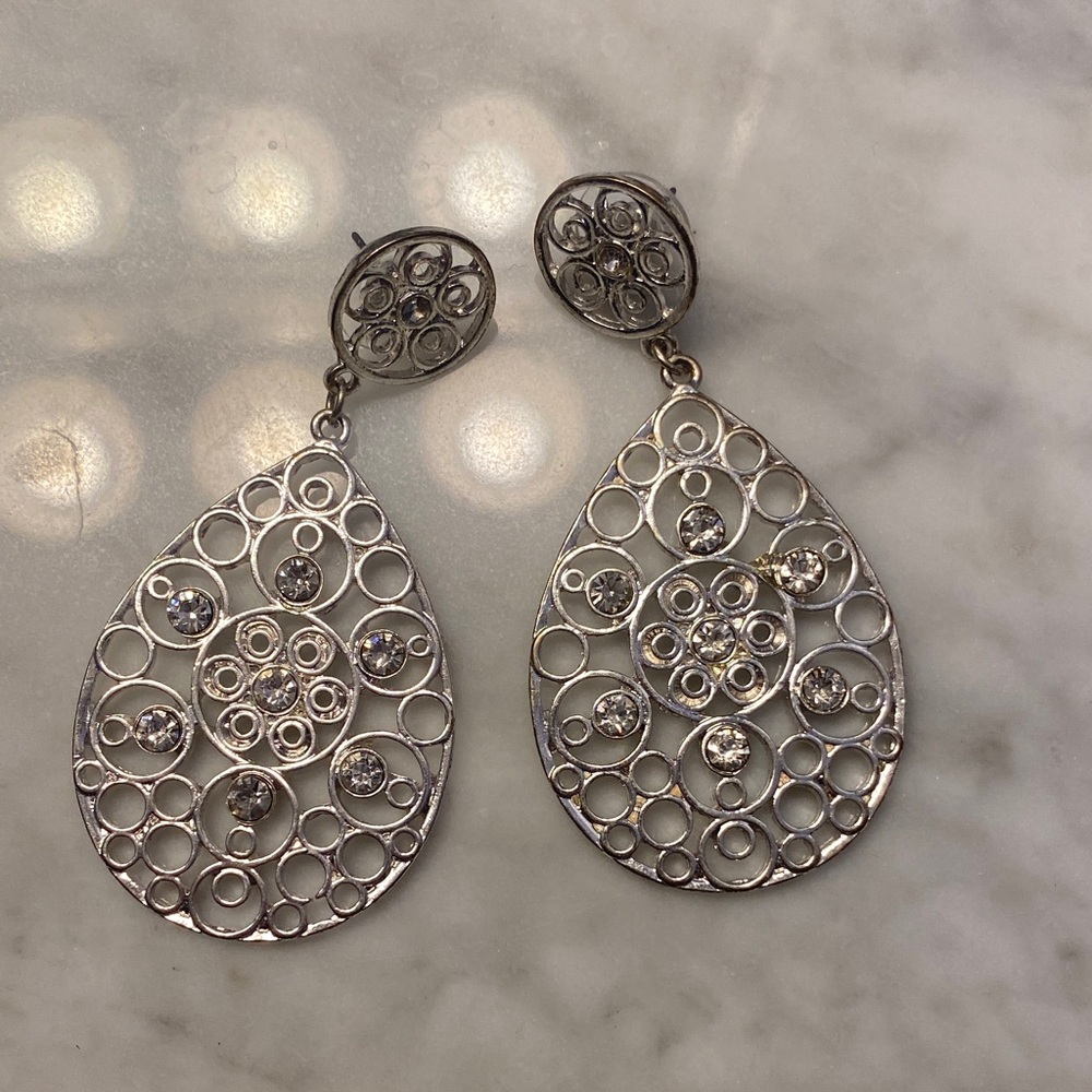 Elegant Silver Dangle Earrings